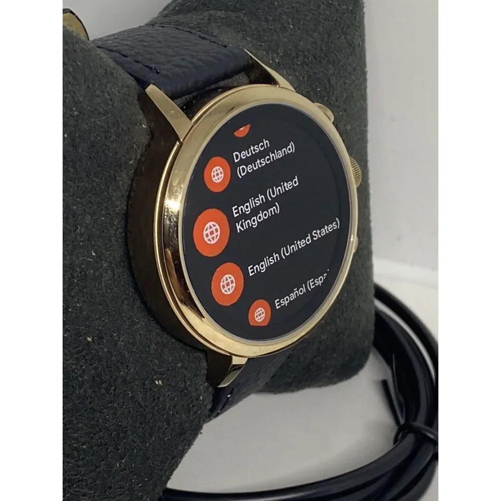 Fossil Venture HR Gen 4 FTW6020 Women Black Leather Digital Sport Smartwatch